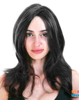 Black Wavy Layered Wig