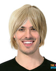 Mens Middle Part Wig (Dirty Blonde)