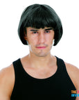 Mens Fringe Wig (Black)