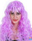 Curly Wig with Fringe (Purple)