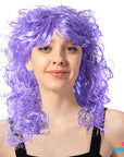 Purple Curly Wig