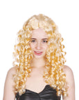Blonde Long Curly Wig