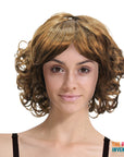 Curly Bob Wig (Brown)
