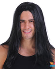 Mens Long Wig (Black)