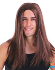 Mens Long Wig (Brown)