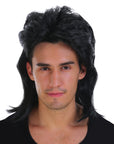 Black Mullet Wig