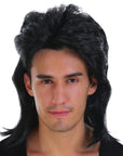 Black Mullet Wig