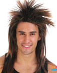 Brown Spiky Punk Rock Wig