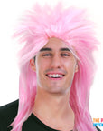 Light Pink Spiky Punk Rock Wig