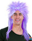 Purple Spiky Punk Rock Wig
