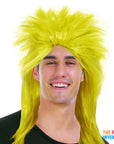 Yellow Spiky Punk Rock Wig