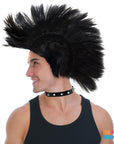 Black Mohawk Punk Rock Wig
