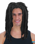 Mens Rastas Dreadlocks Wig (Black)