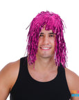 Pink Tinsel Wig