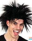 Spiky Rockstar Wig (Black)