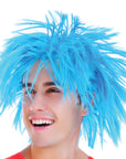 Men's Blue Spiky Wig