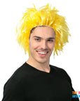 Men's Yellow Spiky Wig