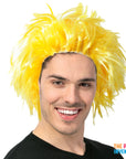 Men's Yellow Spiky Wig