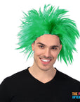 Men's Green Spiky Wig