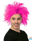 Men's Pink Spiky Wig
