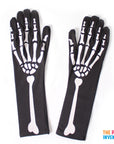 Adult Skeleton Gloves (Long)