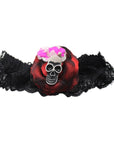 Day of the Dead Skull & Rose Leg Garter