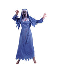 Adult Scary Blue Nun Costume