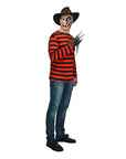 Adult Red Black Stripe Killer Man Costume
