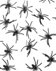 Plastic Spiders Black (20pcs)