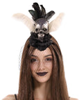 Day of the Dead Sugar Skull Headband (Black)