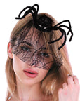 Spider Veiled Hair Clip