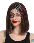 Day of the Dead Skeleton Hand Lace Hair Clip