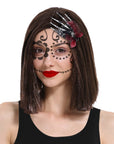 Day of the Dead Skeleton Hand Lace Hair Clip