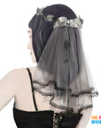 Zombie Bride Skull Veil