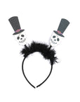 Skull With Top Hat Headband