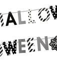 Halloween Banner Black and White