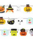 Cartoon Character Halloween Banner