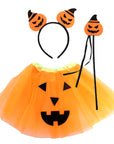 Kids Pumpkin 3Pcs Tutu Accessory Set
