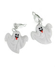 Halloween Clip On Earrings (Ghost)