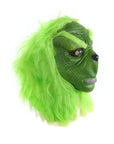 Grumpy Green Santa Latex Mask