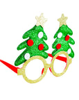 Glitter Christmas Tree Party Glasses