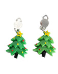 Christmas Tree Clip On Earrings