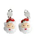 Santa Claus Clip On Earrings