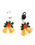 Christmas Bells Clip On Earrings