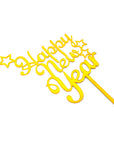 Happy New Year Cake Topper (Gold)