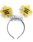 Happy New Year Star Tinsel Headband