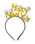 Happy New Year Stars Headband (Gold and Silver)