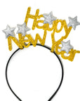 Happy New Year Stars Headband (Gold and Silver)