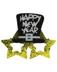 Happy New Year Glitter Top Hat Glasses