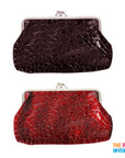 Faux Croc Skin Purse (2pcs)